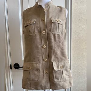 NWT Cato Faux Suede perforated vest